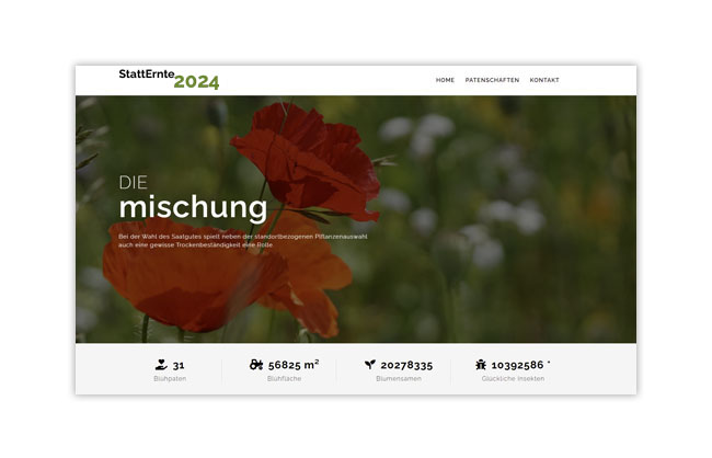 Webseite StattErnte.de